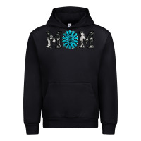 Black cowhide with gemstone Urban Hoodie - RanaPortraitStore