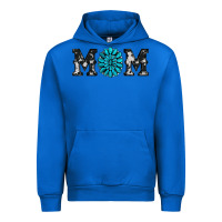 Cobalt cowhide with gemstone Urban Hoodie - RanaPortraitStore