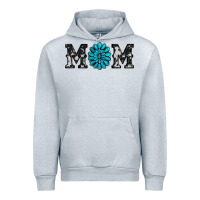 Heather Grey cowhide with gemstone Urban Hoodie - RanaPortraitStore