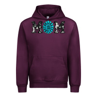 Mauve Wine cowhide with gemstone Urban Hoodie - RanaPortraitStore