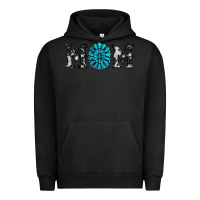 Pigment Black cowhide with gemstone Urban Hoodie - RanaPortraitStore