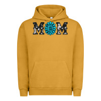 Pigment Peanut Butter cowhide with gemstone Urban Hoodie - RanaPortraitStore
