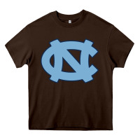 Chocolate Brown north carolina Heavy Core Tee - linhVisuals