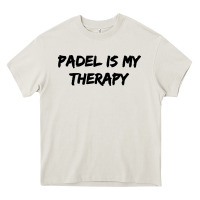 Cream padel is my therapy Heavy Core Tee - linhVisuals