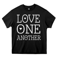 Love One Another Jesus Quote Christian T Shirt Heavy Core Tee | Teevron