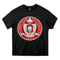 Black OSU, Columbus, university gear Heavy Core Tee - linhVisuals