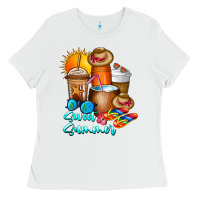 White Sweet Summer Ladies Tee - CowhideDigitalArt