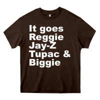 Chocolate Brown it goes reggie jay Heavy Core Tee - linhVisuals