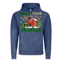 Vintage Denim Small Town Christmas Vintage Hoodie - Artiststas