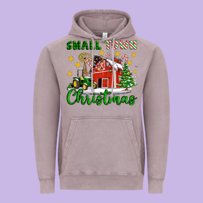 Small Town Christmas Vintage Hoodie Designed By Artiststas
