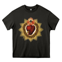 Asphalt sacred heart of jesus catholic devotion t shirt Heavy Core Tee - linhVisuals