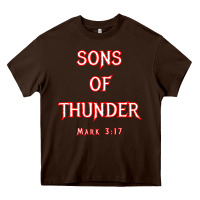 Sons Of Thunder Zebedee James And John Mark 317 Bible T Shirt Heavy Core Tee | Teevron