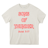 Cream sons of thunder zebedee james and john mark 317 bible t shirt Heavy Core Tee - linhVisuals