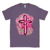 Lavender breast cancer cross Classic Tee - FaDigitalArtStudio