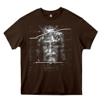 Chocolate Brown the shroud of turin holy face of jesus t shirt Heavy Core Tee - linhVisuals