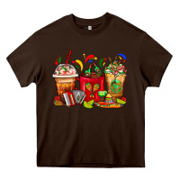 Chocolate Brown Mexico Coffee Cups Heavy Core Tee - FaDigitalArtStudio