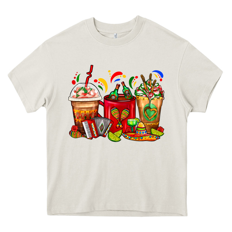Mexico Coffee Cups Heavy Core Tee by FaDigitalArtStudio | Teevron