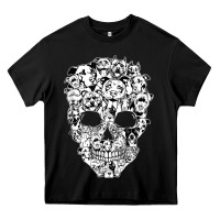 Black funny pitbull skull dog skeleton halloween t shirt Heavy Core Tee - linhVisuals
