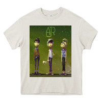 Cream ajr green Heavy Core Tee - linhVisuals