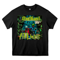 Black outkast 25th Heavy Core Tee - linhVisuals