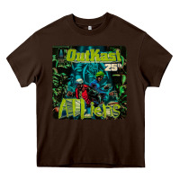 Chocolate Brown outkast 25th Heavy Core Tee - linhVisuals