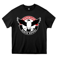 Black waterlooblackhawks Heavy Core Tee - linhVisuals