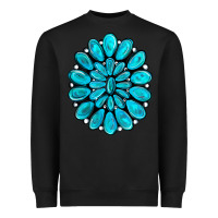 Black turquoise gemstone jewelny Heavyweight Sweatshirt - RanaPortraitStore
