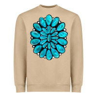 Mushroom turquoise gemstone jewelny Heavyweight Sweatshirt - RanaPortraitStore