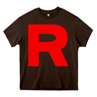 Chocolate Brown team rocket Heavy Core Tee - linhVisuals