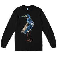 Black Louisiana Heron Long Sleeve Tee - LillyAllenDesigns