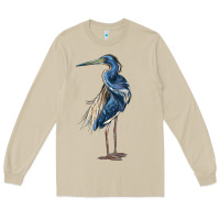 Mushroom Louisiana Heron Long Sleeve Tee - LillyAllenDesigns