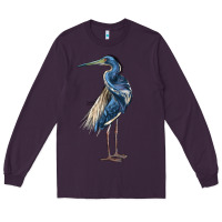 Plum Louisiana Heron Long Sleeve Tee - LillyAllenDesigns