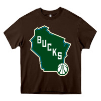 Chocolate Brown bucks Heavy Core Tee - linhVisuals