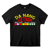Black da nang vietnam war veteran military Heavy Core Tee - linhVisuals