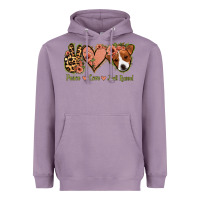 Peace Love Jack Russel Heavyweight Hoodie | Teevron