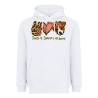 White Peace Love Jack Russel Heavyweight Hoodie - Jasminsmagicworld