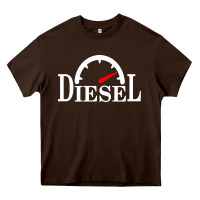 Chocolate Brown diesel stylish Heavy Core Tee - linhVisuals