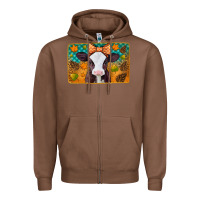 Chestnut autumn baby cow Zipper Hoodie - Jasminsmagicworld