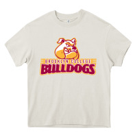 Cream brooklyn college Heavy Core Tee - linhVisuals