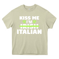 Mossy kiss me im italian t  shirt kiss me i'm irish italian patriotic st pat Heavy Core Tee - linhVisuals