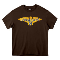 Chocolate Brown duesenberg straight Heavy Core Tee - linhVisuals