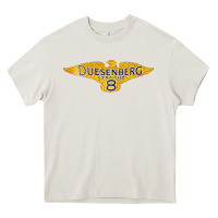 Cream duesenberg straight Heavy Core Tee - linhVisuals