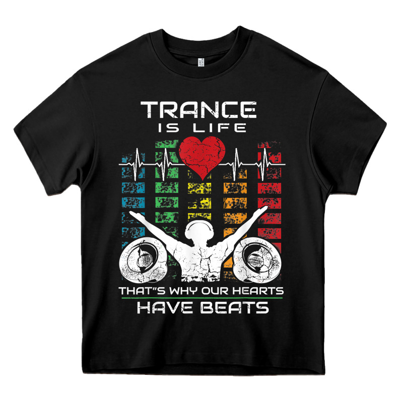Trance Music Retro Vintage Dj Gift T Shirt Heavy Core Tee by linhVisuals | Teevron