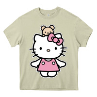 Mossy kitty Heavy Core Tee - linhVisuals
