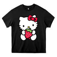 Black kitty Heavy Core Tee - linhVisuals