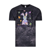 Cloud Black Happy Easter Vintage Tee - CowhideDigitalArt