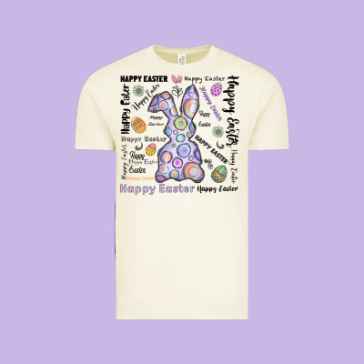 Happy Easter Vintage Tee Designed By Cowhidedigitalart