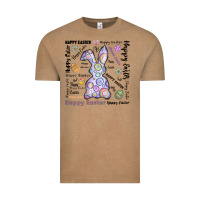 Vintage Coffee Happy Easter Vintage Tee - CowhideDigitalArt