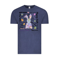 Vintage Denim Happy Easter Vintage Tee - CowhideDigitalArt