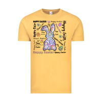 Vintage Mustard Happy Easter Vintage Tee - CowhideDigitalArt
